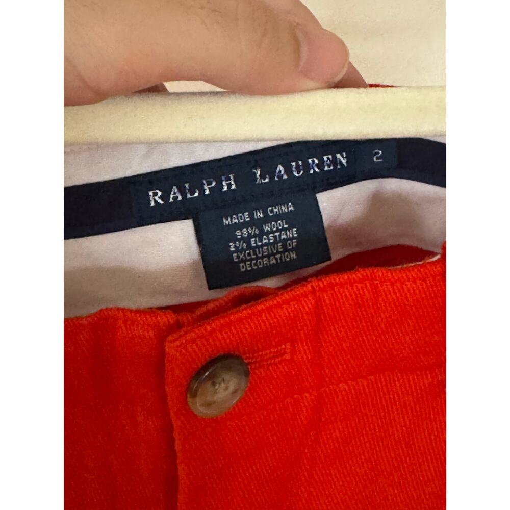 VTG Ralph Lauren Equestrian Wool Red Pant - 2 Preppy Western Riding Pant Sporty - Picture 7 of 7